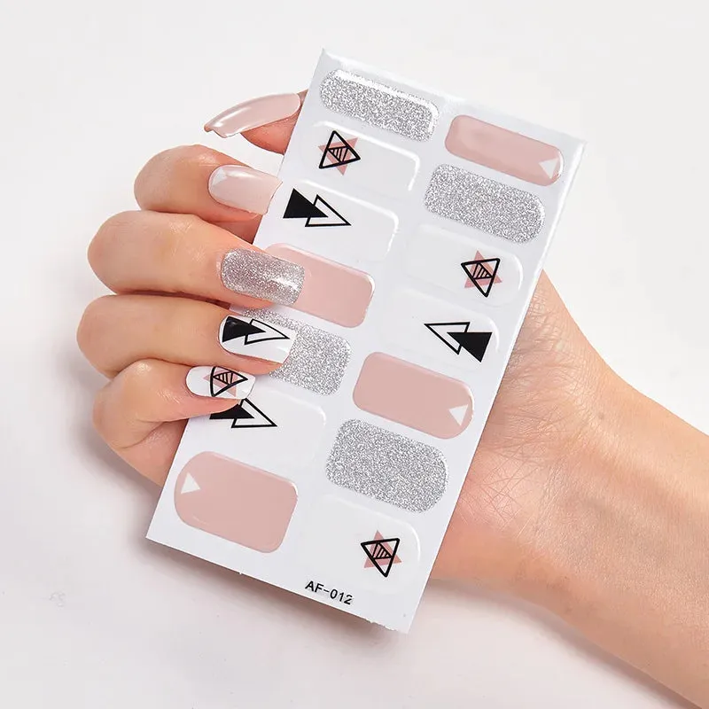 Joskaa-Full Cover Nail Stickers Nail Polish Nail Decoration Nails Sticker Designer Self Adhesive Nail Sticker Creative Nail Art Sticker