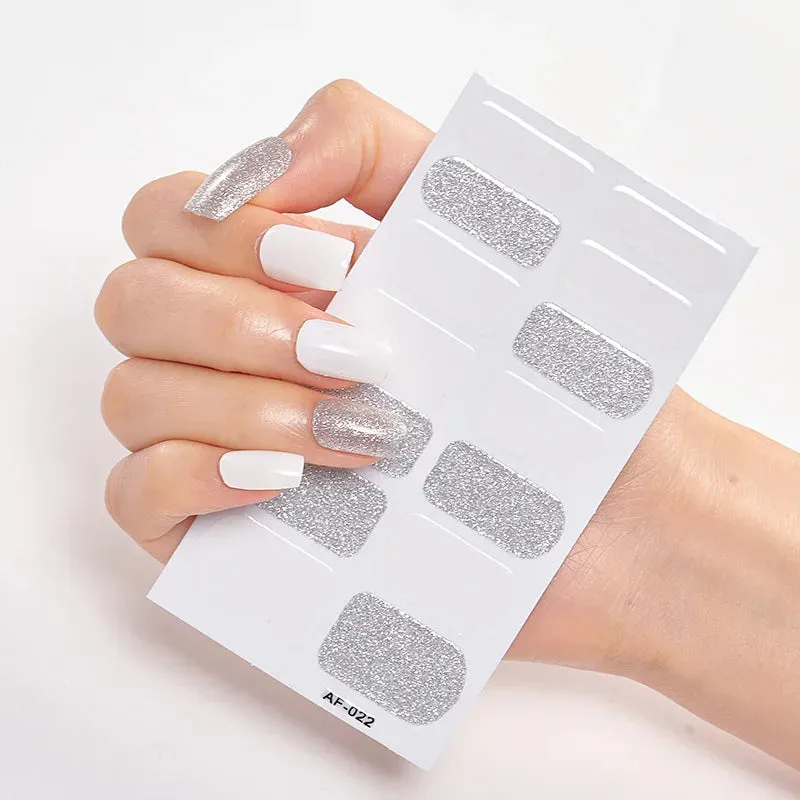 Joskaa-Full Cover Nail Stickers Nail Polish Nail Decoration Nails Sticker Designer Self Adhesive Nail Sticker Creative Nail Art Sticker
