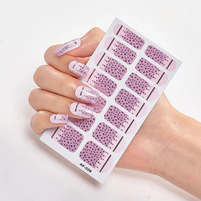 Joskaa-Full Cover Nail Stickers Nail Polish Nail Decoration Nails Sticker Designer Self Adhesive Nail Sticker Creative Nail Art Sticker