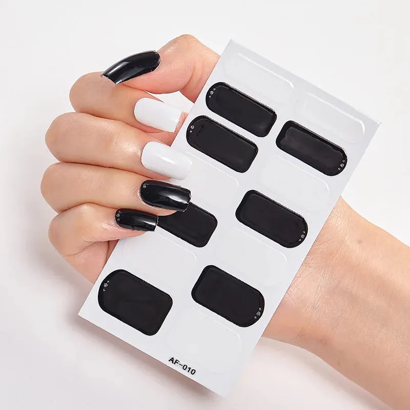 Joskaa-Full Cover Nail Stickers Nail Polish Nail Decoration Nails Sticker Designer Self Adhesive Nail Sticker Creative Nail Art Sticker