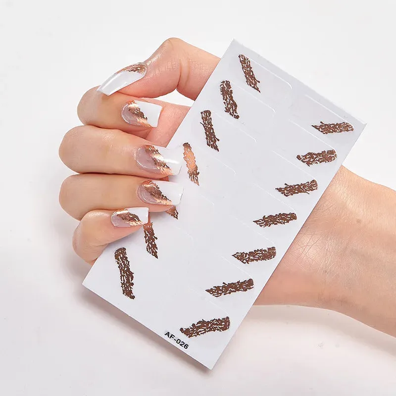 Joskaa-Full Cover Nail Stickers Nail Polish Nail Decoration Nails Sticker Designer Self Adhesive Nail Sticker Creative Nail Art Sticker