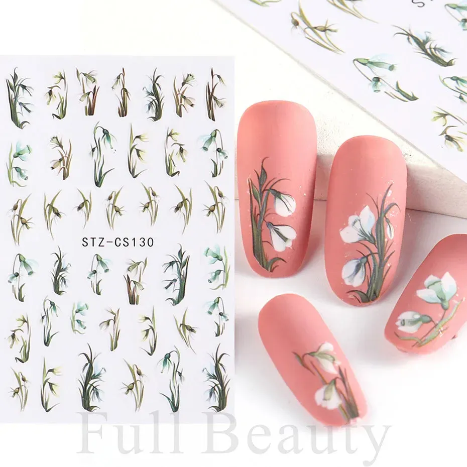 Joskaa Metallic Star Love French Nail Art Stickers Gold Silver Bronzing Wave Line Heart Designer Decal Elegant Manicure Foil Wraps LYMJ