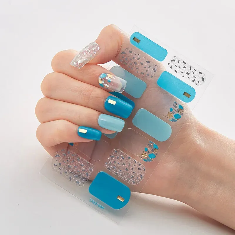 Joskaa-Solid Colors And Creative Nail Art Nail Wraps DIY Nail Adhesive  Creative Sticker For Nails Nails Sticker Designer Women Salon