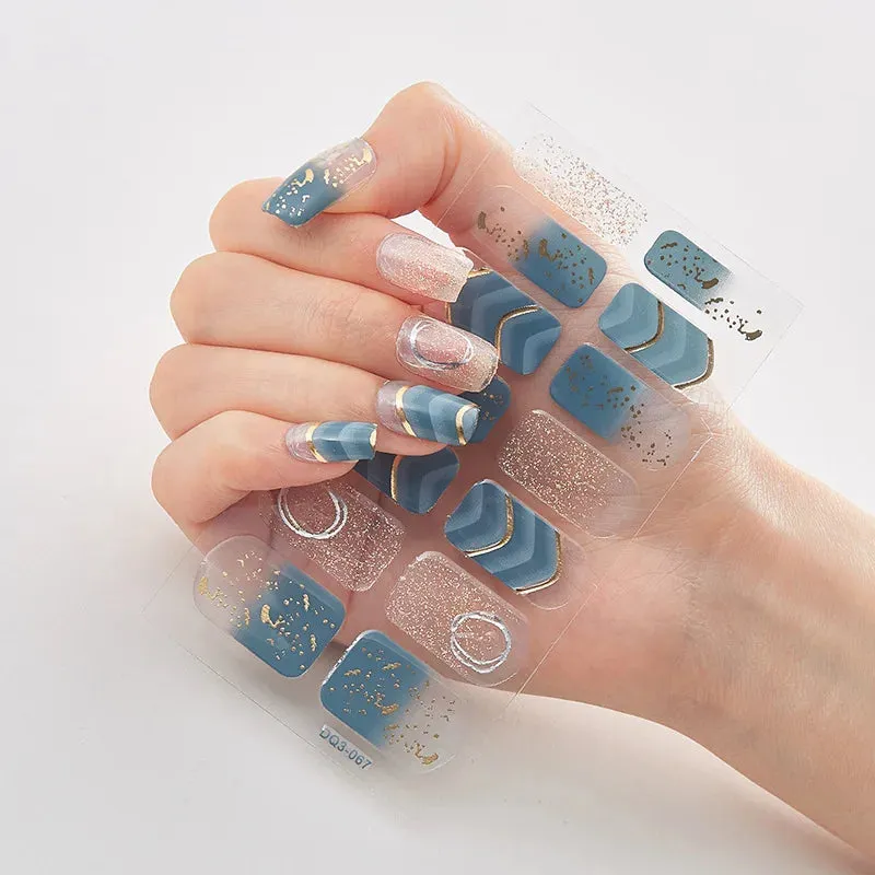 Joskaa-Solid Colors And Creative Nail Art Nail Wraps DIY Nail Adhesive  Creative Sticker For Nails Nails Sticker Designer Women Salon