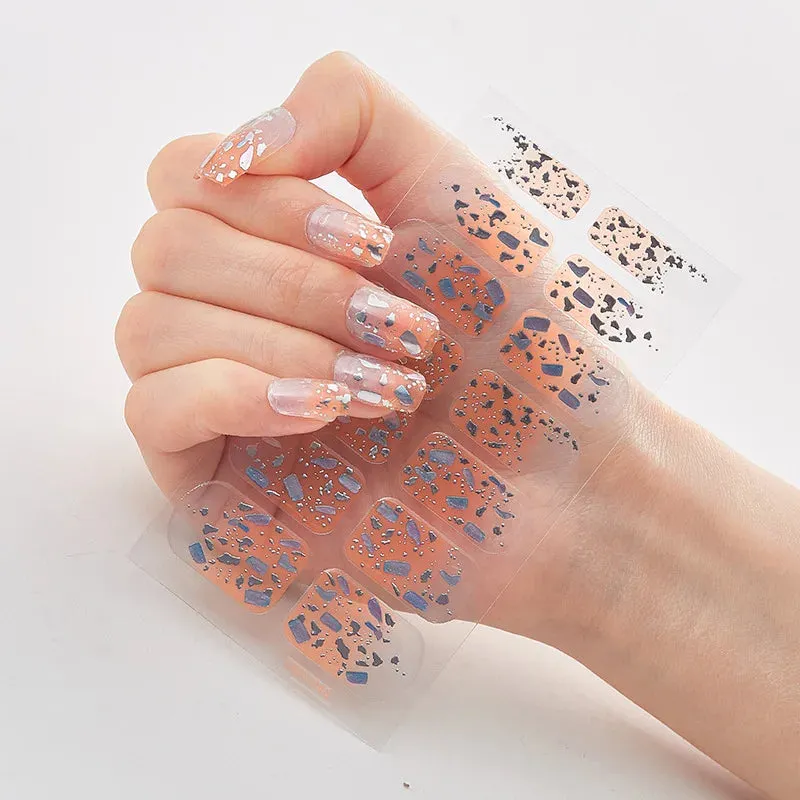 Joskaa-Solid Colors And Creative Nail Art Nail Wraps DIY Nail Adhesive  Creative Sticker For Nails Nails Sticker Designer Women Salon