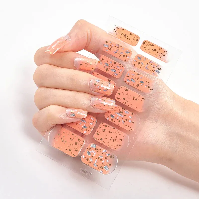 Joskaa-Solid Colors And Creative Nail Art Nail Wraps DIY Nail Adhesive  Creative Sticker For Nails Nails Sticker Designer Women Salon