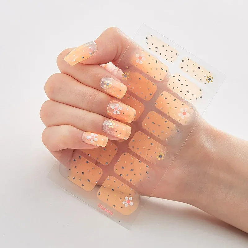 Joskaa-Solid Colors And Creative Nail Art Nail Wraps DIY Nail Adhesive  Creative Sticker For Nails Nails Sticker Designer Women Salon