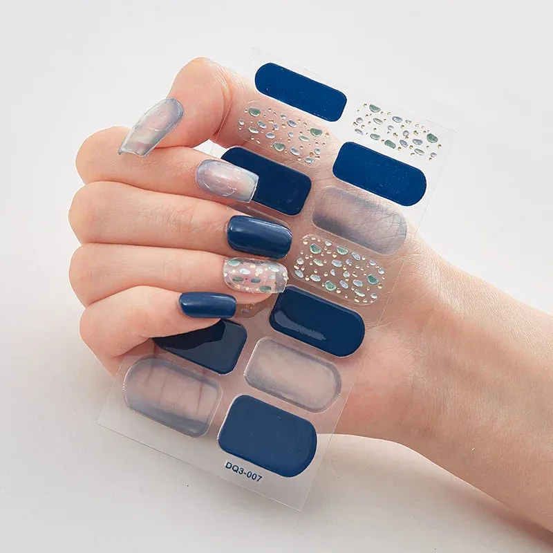 Joskaa-Solid Colors And Creative Nail Art Nail Wraps DIY Nail Adhesive  Creative Sticker For Nails Nails Sticker Designer Women Salon