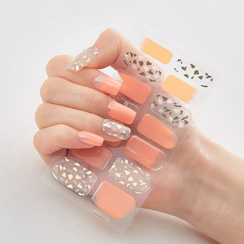 Joskaa-Solid Colors And Creative Nail Art Nail Wraps DIY Nail Adhesive  Creative Sticker For Nails Nails Sticker Designer Women Salon