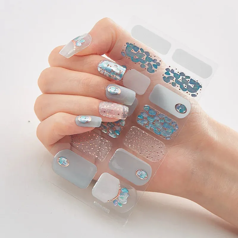 Joskaa-Solid Colors And Creative Nail Art Nail Wraps DIY Nail Adhesive  Creative Sticker For Nails Nails Sticker Designer Women Salon