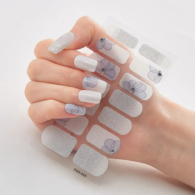 Joskaa-Solid Colors And Creative Nail Art Nail Wraps DIY Nail Adhesive  Creative Sticker For Nails Nails Sticker Designer Women Salon