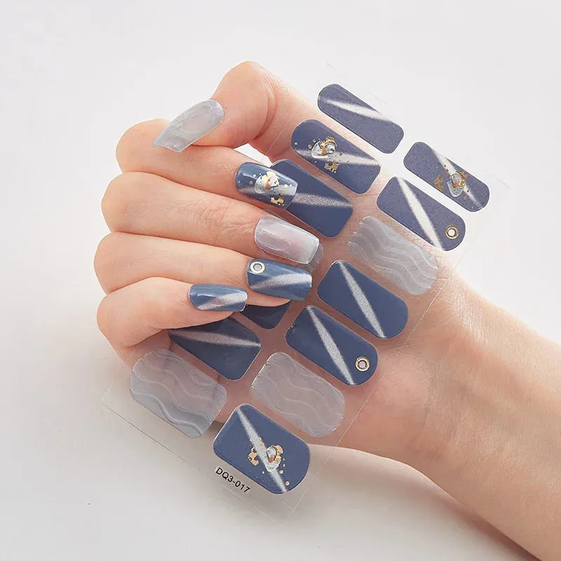 Joskaa-Solid Colors And Creative Nail Art Nail Wraps DIY Nail Adhesive  Creative Sticker For Nails Nails Sticker Designer Women Salon