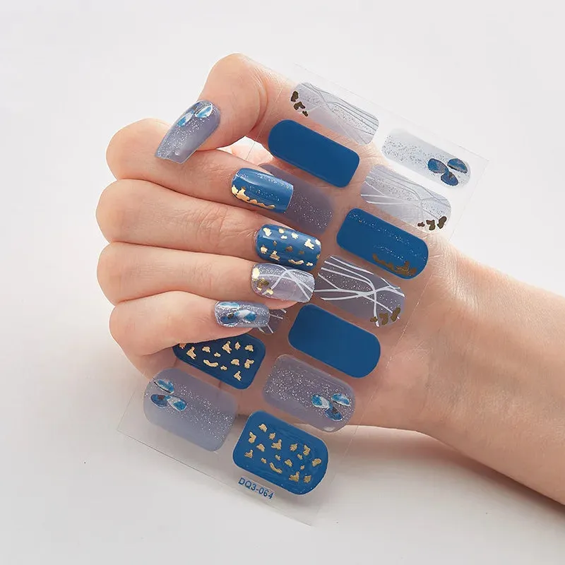Joskaa-Solid Colors And Creative Nail Art Nail Wraps DIY Nail Adhesive  Creative Sticker For Nails Nails Sticker Designer Women Salon