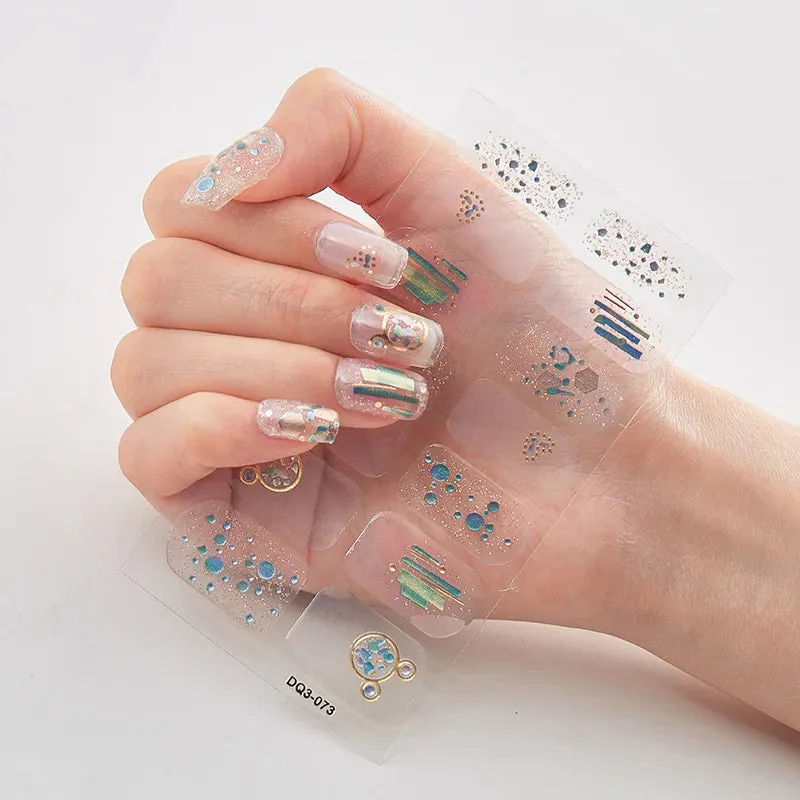 Joskaa-Solid Colors And Creative Nail Art Nail Wraps DIY Nail Adhesive  Creative Sticker For Nails Nails Sticker Designer Women Salon