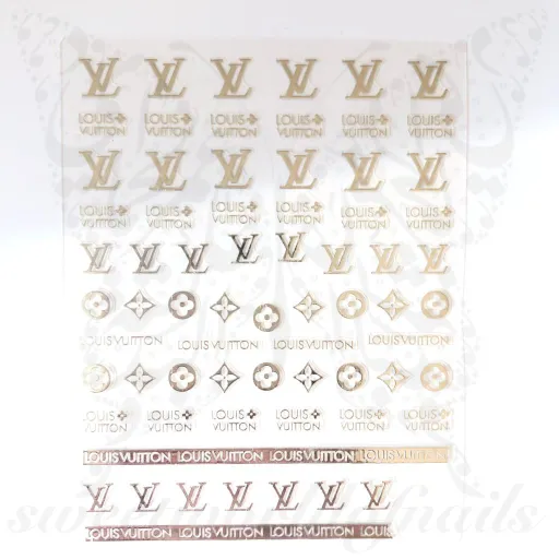 L Metallic Nail Stickers