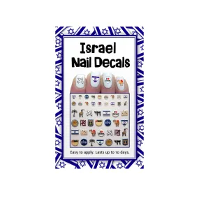 Midrash Manicures Israel Nail Decals , Incl 46 Decals