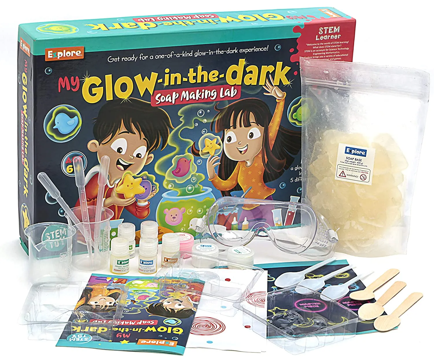 My Glow-in-the-dark Soap Making Lab