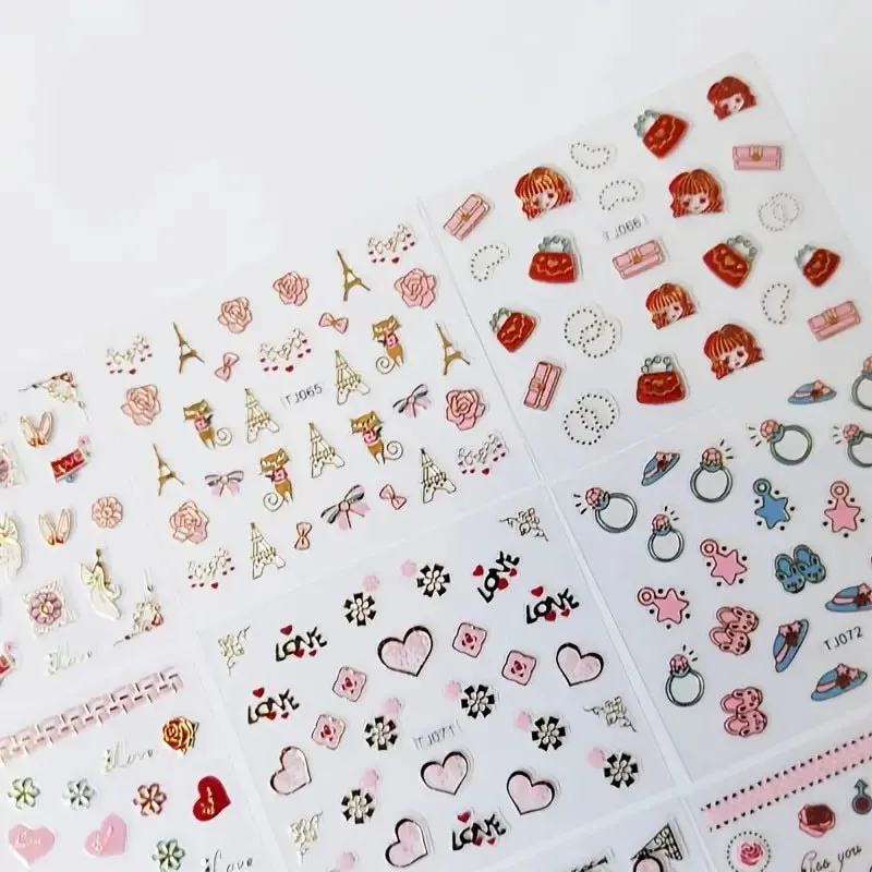 Nail Art Stickers | 30 Sheets Self-Adhesive Nail Decals With Patterns Art Design For DIY Nails Design Manicure Decoration Accessories Decals