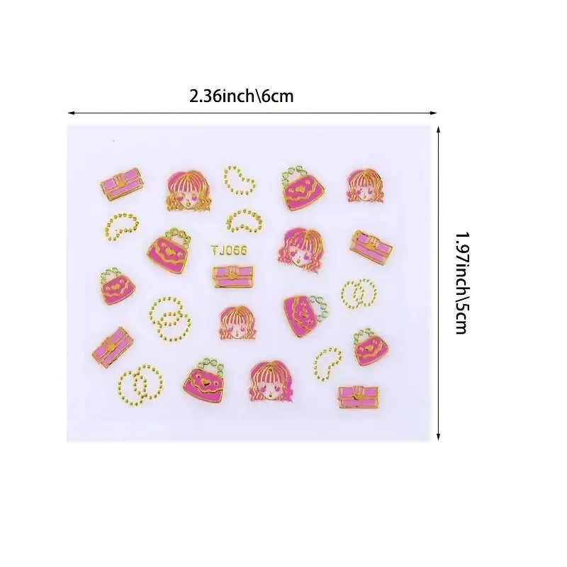 Nail Art Stickers | 30 Sheets Self-Adhesive Nail Decals With Patterns Art Design For DIY Nails Design Manicure Decoration Accessories Decals