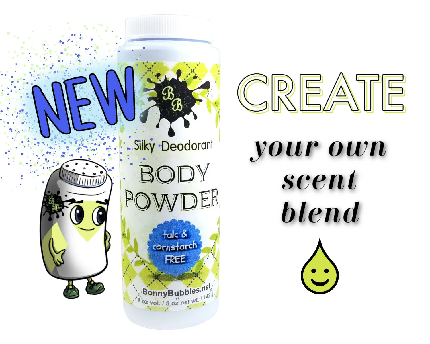 NEW! 50/50 Blend - BULK Body Powder, by the Pound - Create your own