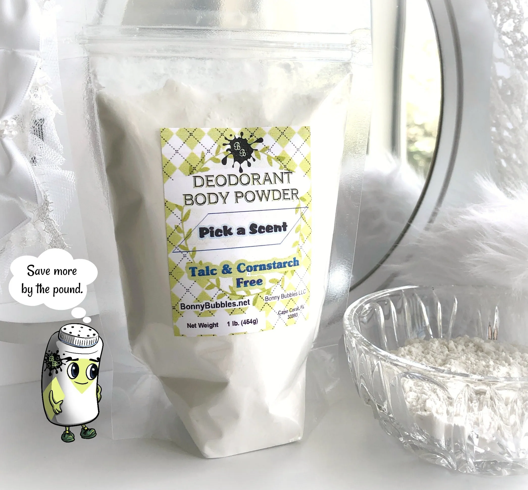 NEW! 50/50 Blend - BULK Body Powder, by the Pound - Create your own