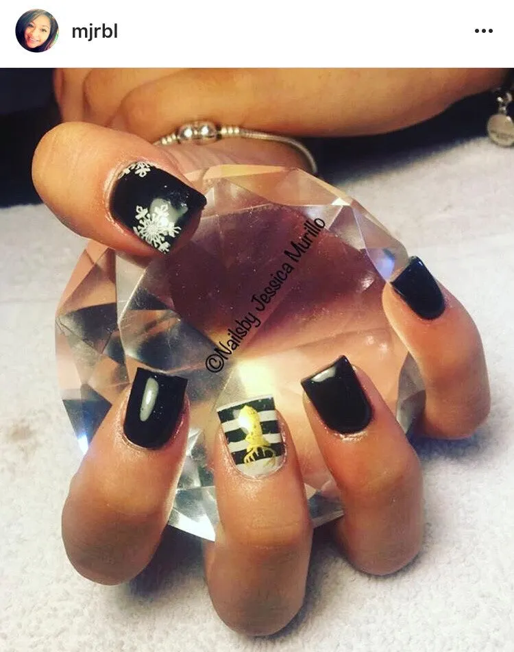 Oh Deer Nail Decal | Gold Shimmer