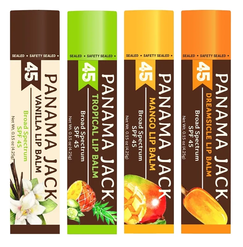 Panama Jack 602-TR Lip Balm, Tropical, 0.15 oz Bottle :EA: QUANTITY: 48