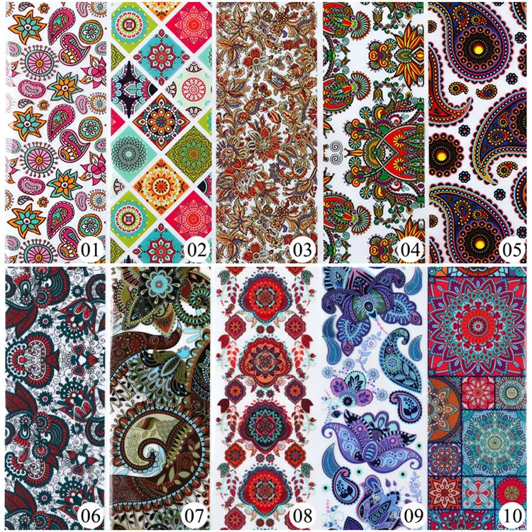 PureChic Luxury Galaxy Nail Stickers | Fashionable Starry Nail Transfer Foils | Mixed Styles Set - 10 Sheets, 4*20cm