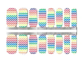 Rainbow Zig Zag - Nail Wrap Set