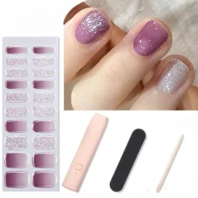 SERENDIPITY- Nail Stickers Kit with UV Lamp | Manicure
