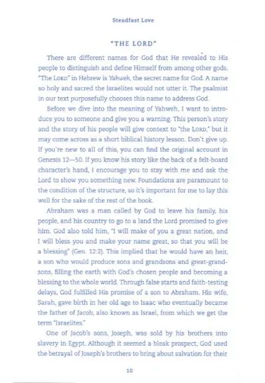 Steadfast Love : The Response of God to the Cries of Our Heart