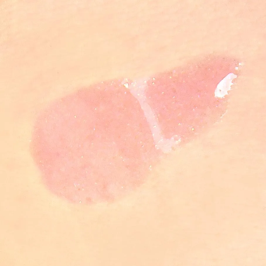 theBalm cosmetics PLUMP YOUR PUCKER® Lip Gloss Amplify - Pale Pink Glitter